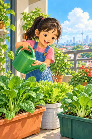 Kulit buku Jom Tanam Sayur di Rumah!